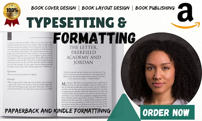 Do kdp book formatting and typesetting, layout design for amazon print ...