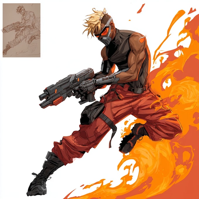 draw a anime or comic character