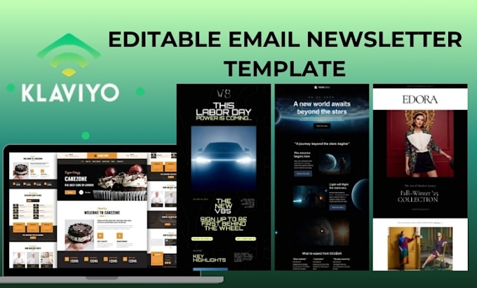 design klaviyo email template newsletter and mailchimp email template newsletter