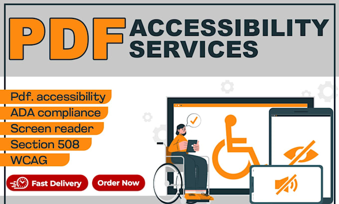 manually test the PDF and fix all the accessibility issues