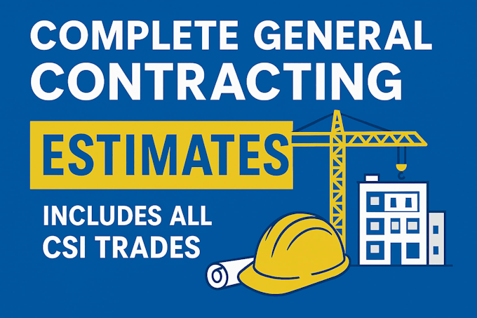 provide complete gc estimate for repeating clients and contractors