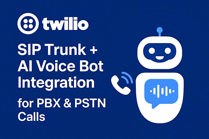 build twilio sip trunk ai voice bot integration for pbx and pstn calls