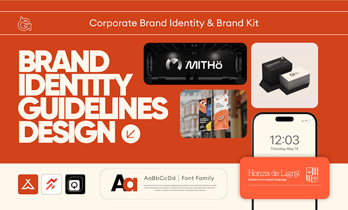 design a high end corporate identity and brand style guide
