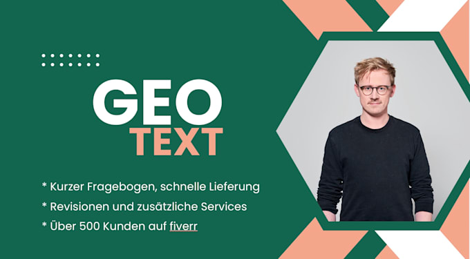 write german GEO optimized texts prepared for ai searches