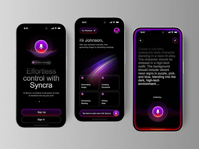 develop ai voice agent , ai agent app, ai chatbot, ai voice to speech app