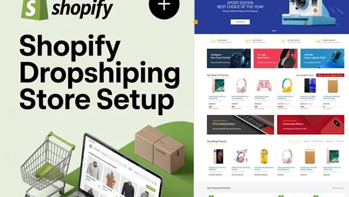 Build redesign optimize shopify dropshipping store to boost sales by ...