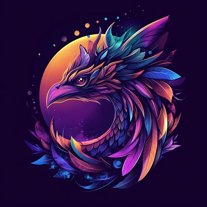 draw custom fantasy, animated game logo