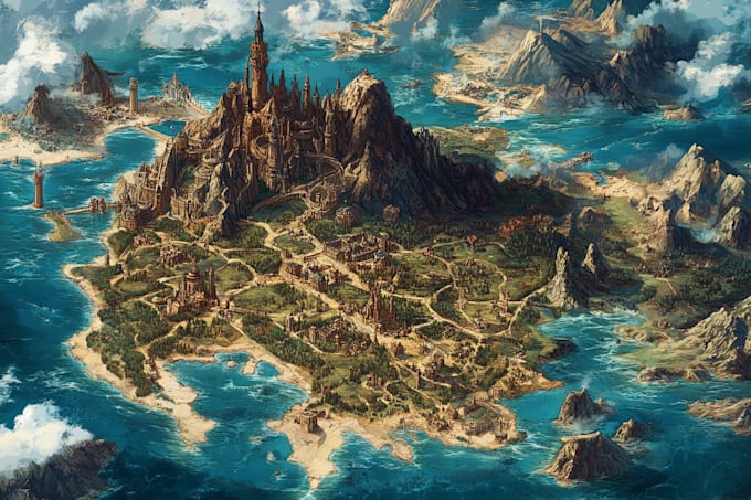 do fantasy map design map maker vector map
