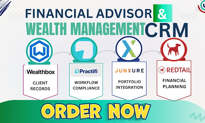 setup financial advisor wealth management crm redtail wealthbox practifi junxure