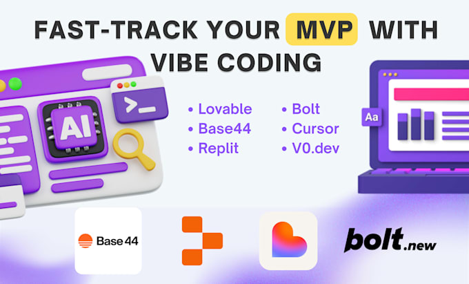 build or fix your mvp using lovable ai, base44, and vibe coding