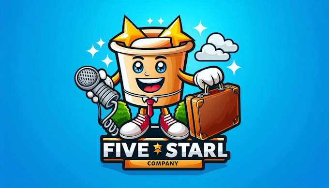 make five star hotel mascot logo design in 12 hours