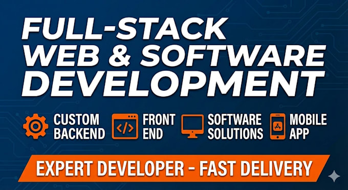 do ai software development, full stack website backend, front end web developer