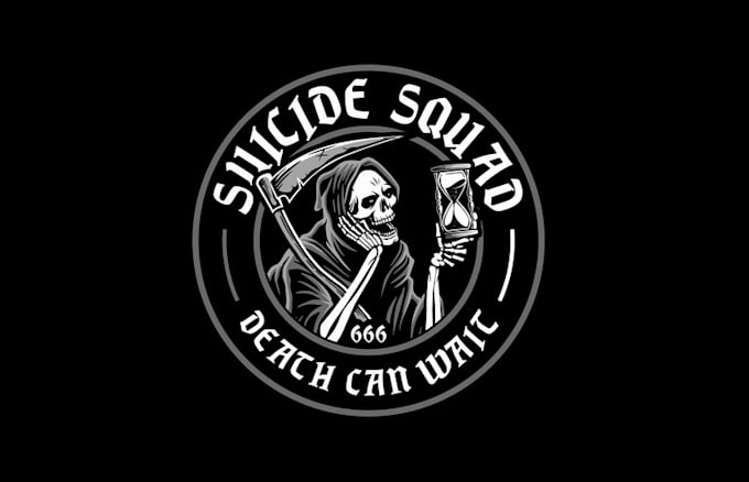 design law enforcement morale patch tough protector suicide squad logo