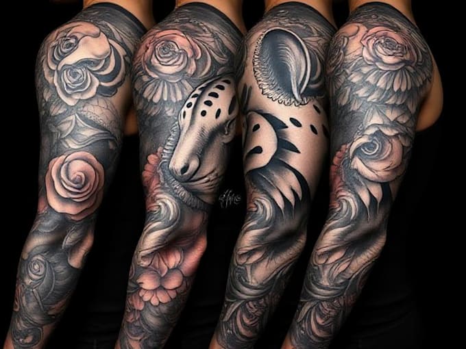create stunning custom realism tattoo sleeves