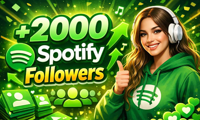 instantly gain 2,000 spotify followers
