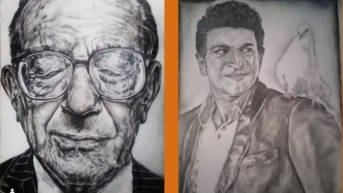 make custom pencil art or portrait sketch