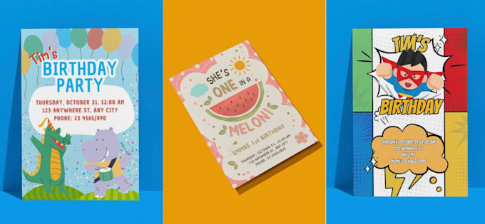 design personalized kids invitations