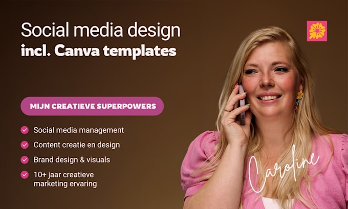 make your social media content with a graphic designer