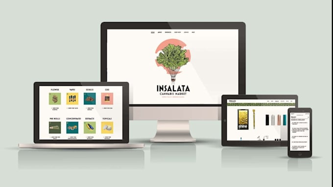 develop cannabis marketplace website, cbd marijuana, hemp, weed website