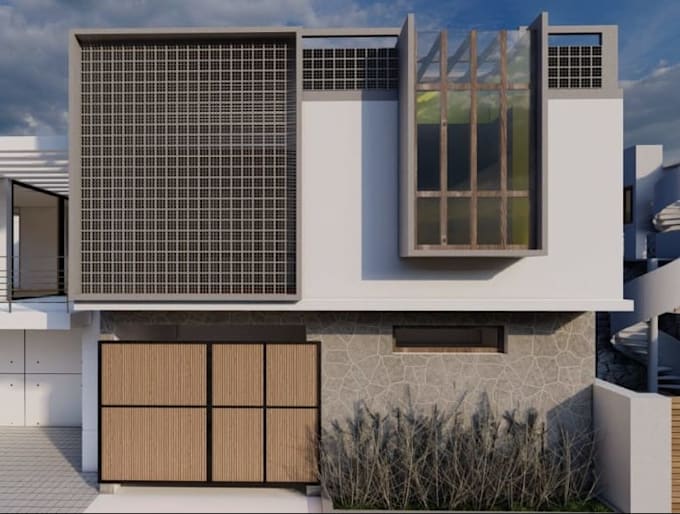 redesign 3d cottage villa house, revit design,3d layout,vr rendering, tiny house