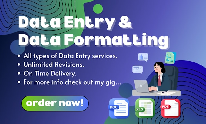 do fast and error free data entry and data formatting