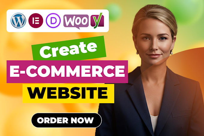 create a custom ecommerce wordpress elementor website with wordpress