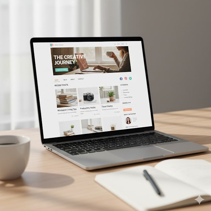 design a professional blogging website with wordpress