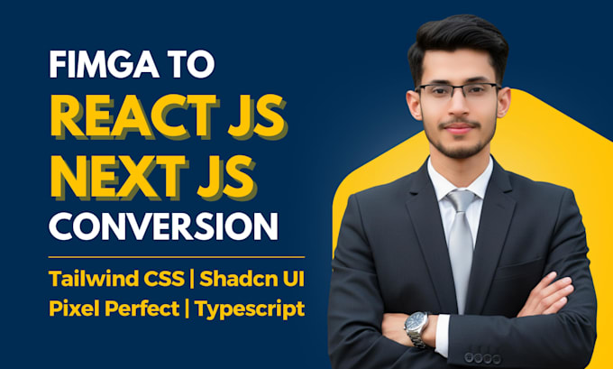 convert figma to next js or react js website using tailwind css