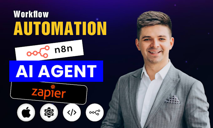 Build ai agent for your n8n automation zapier automation and make ...