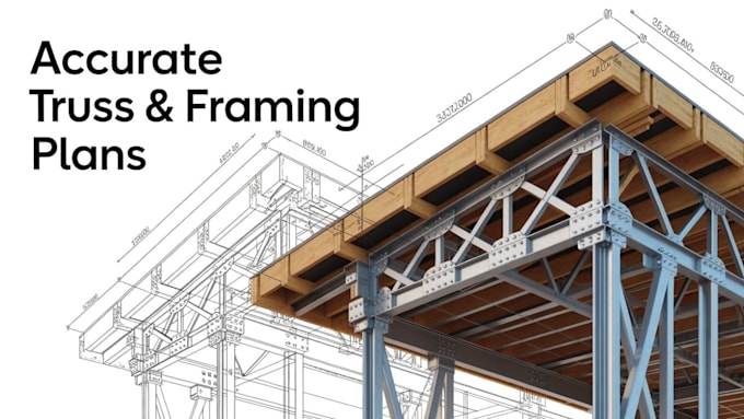Truss Frame Structure Map Accurate truss and framing plans, structural details for your building ...