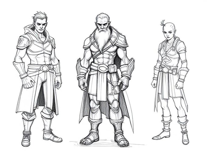 make rough sketch for your character or project