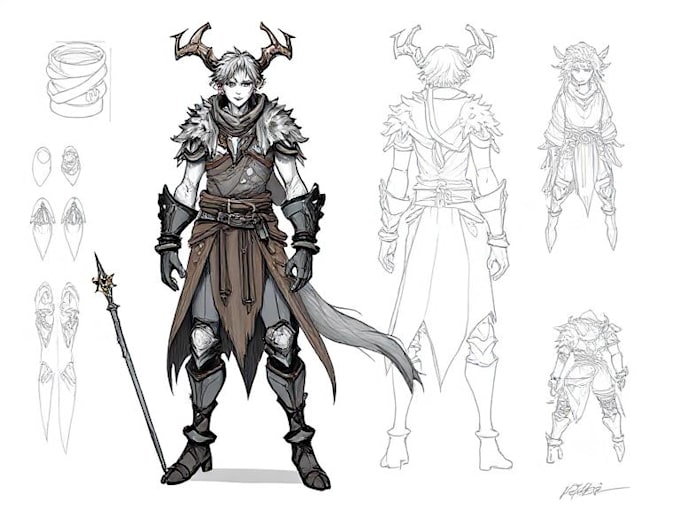 fantasy character sketch for you