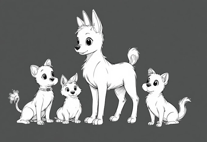 draw your sketch cute disney pets