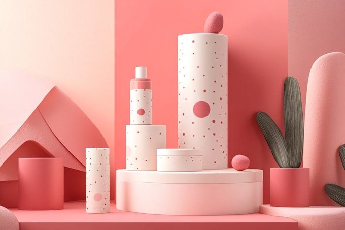 create label design and cosmetic packaging design