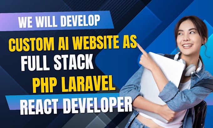 build an ai website, ai web app or chatgpt integration with laravel and react