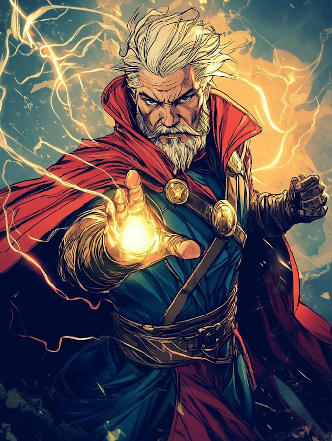 do superhero character for comics