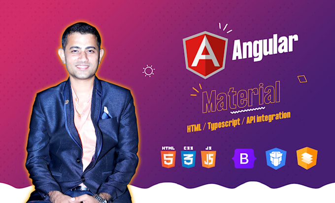 develop or fix angular material application