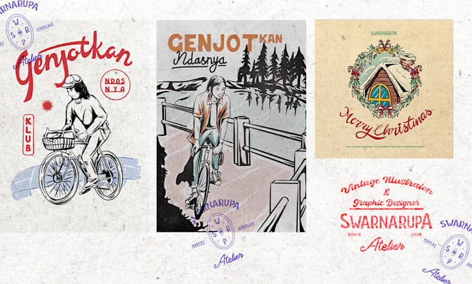 Hand Rendered Design Band Create hand drawn design vintage illustration for your band by ...
