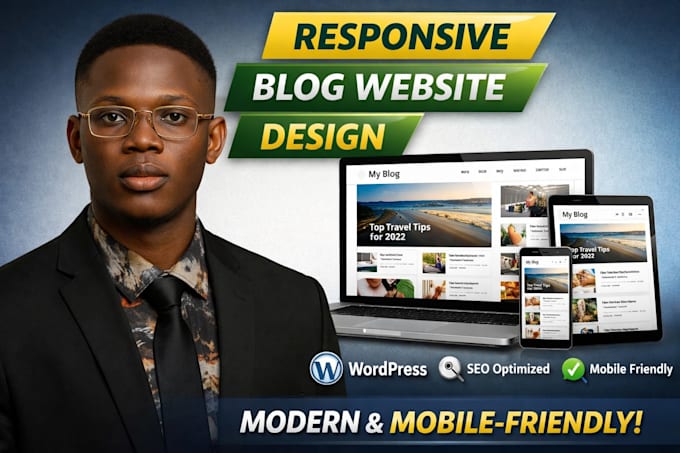 build a modern, responsive blog website with wordpress