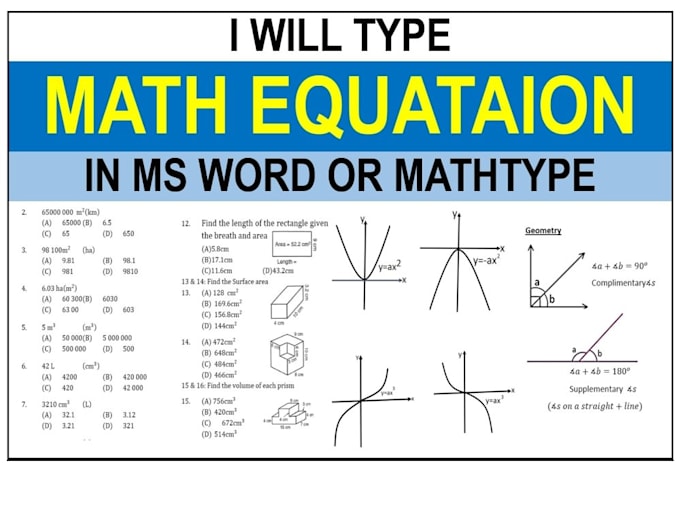 type and format math projects professionally