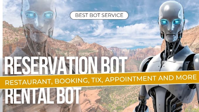 build a superfast restaurant bot, booking bot, reservation bot, appointment bot
