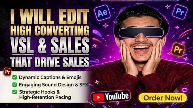 edit high converting vsl and sales video ads that drive sales