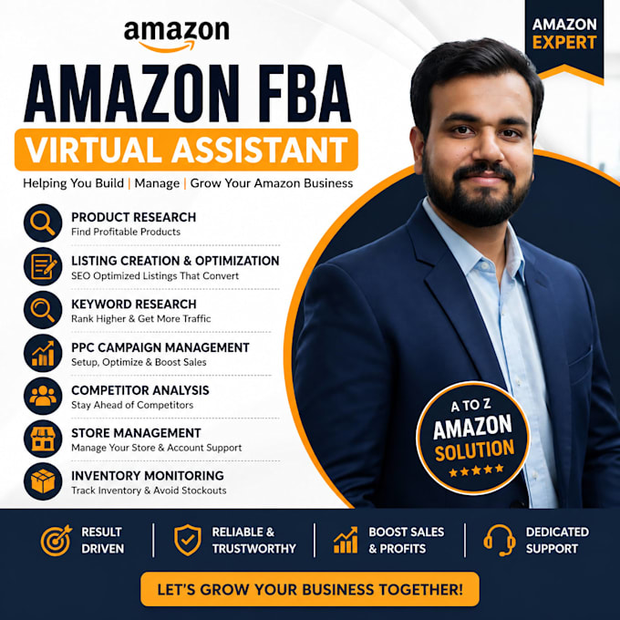 be your amazon virtual assistant for amazon fba store management