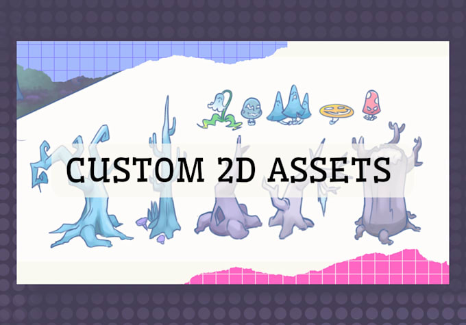 draw 2d assets and objects for you