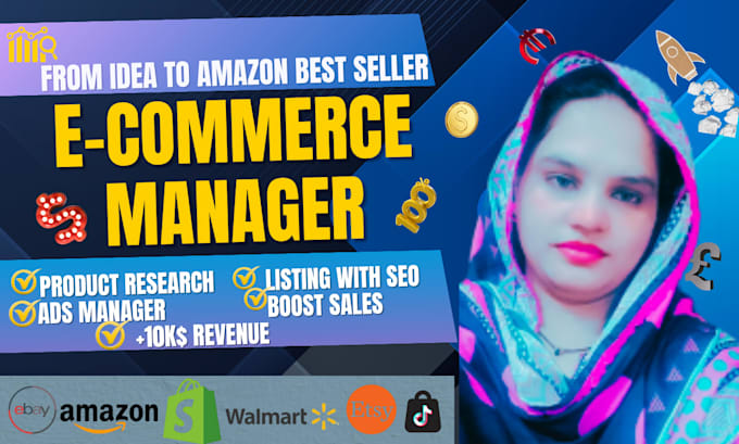 be an expert VA for tiktok shop, amazon, ebay, shopify ecommerce consultant