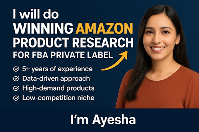 do amazon product research for amazon private label fba virtual assistant