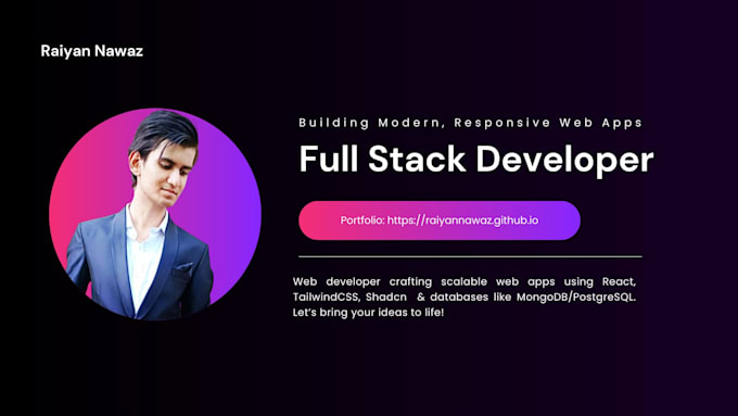 build full stack web applications using mern, pern, tailwind, redux and shadcn