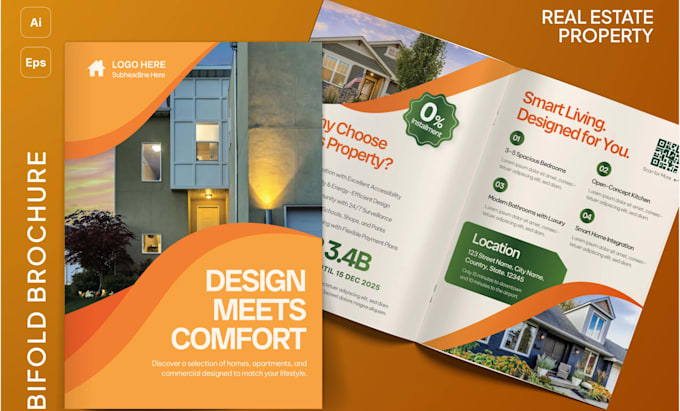 design real estate brochure, redesign cooperate catalog, edit business proposal