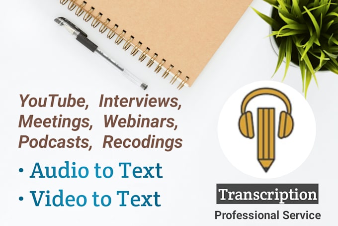 transcript audio, video into text