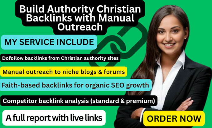 build authority christian backlinks with manual outreach